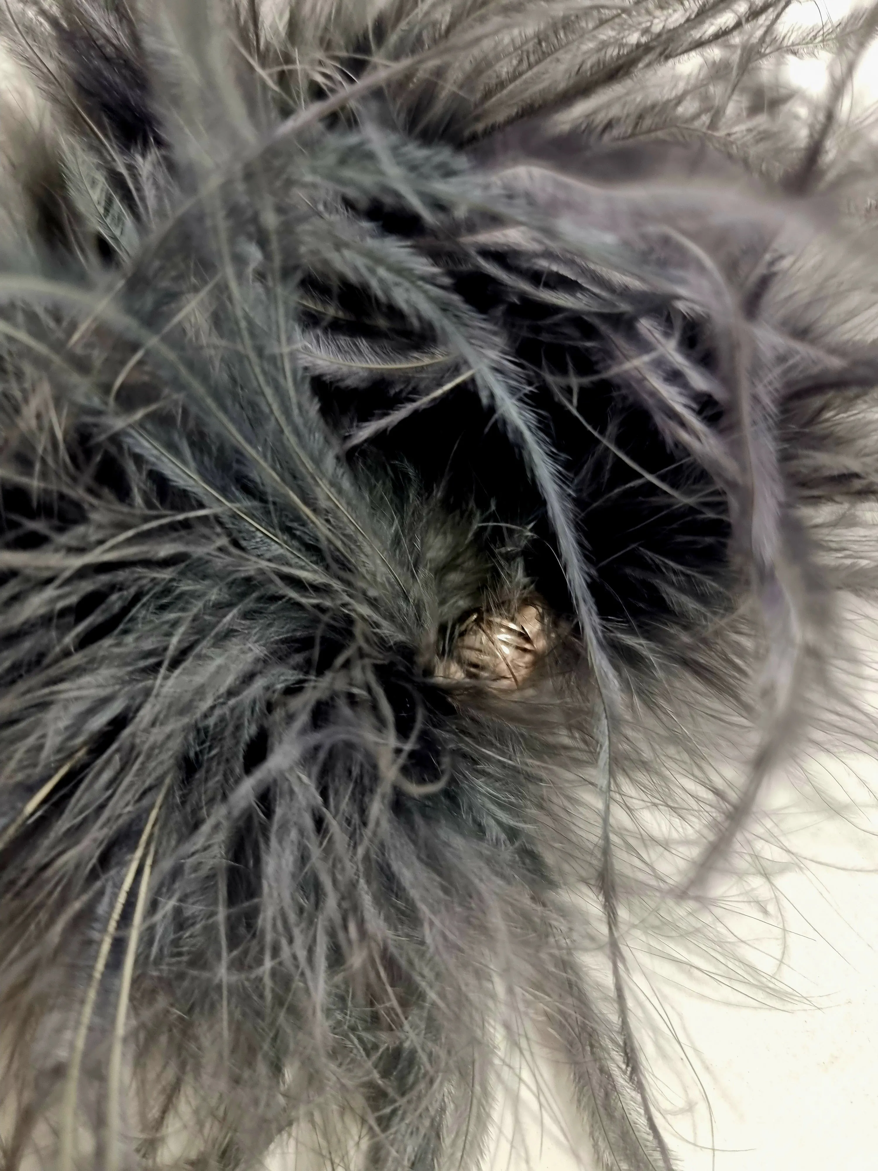 Access Fashion Grey Feather Cuff With Magnets