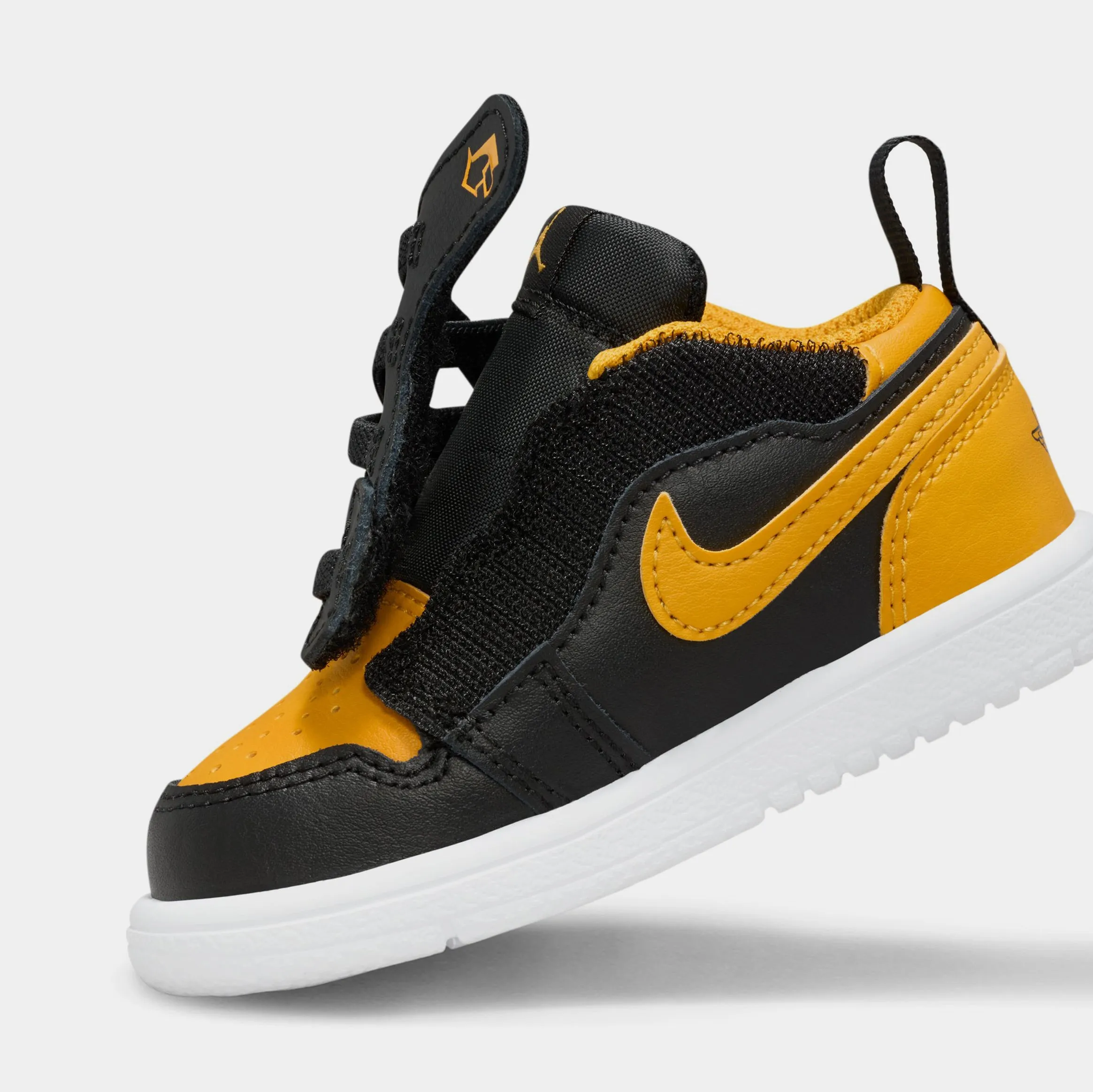 Air Jordan 1 Low Alt Infant Toddler Lifestyle Shoes (Black/White/Yellow Ochre)