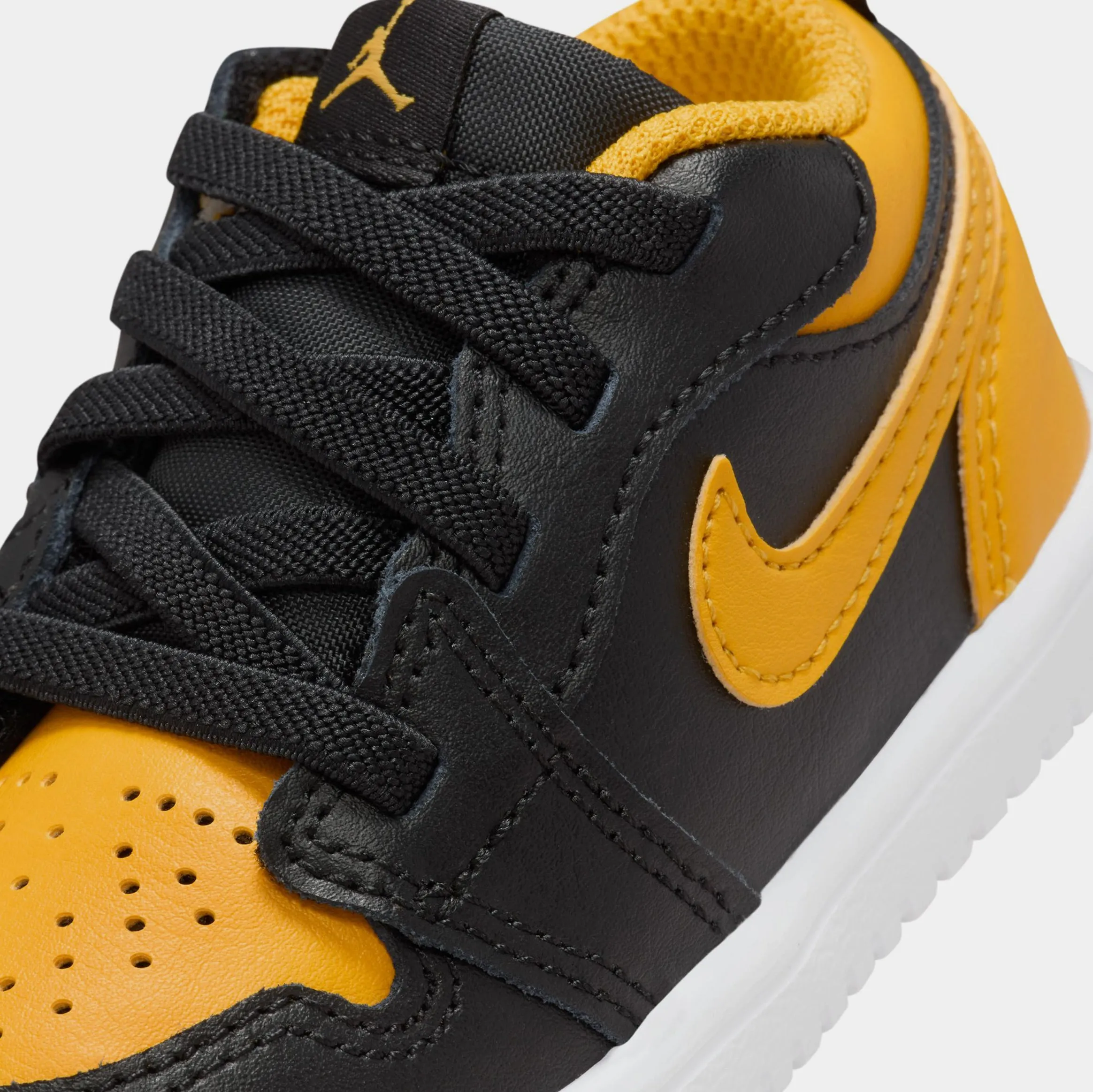 Air Jordan 1 Low Alt Infant Toddler Lifestyle Shoes (Black/White/Yellow Ochre)