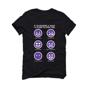 Air Jordan 1 Retro High OG “Court Purple” Black T-Shirt (Feelings)