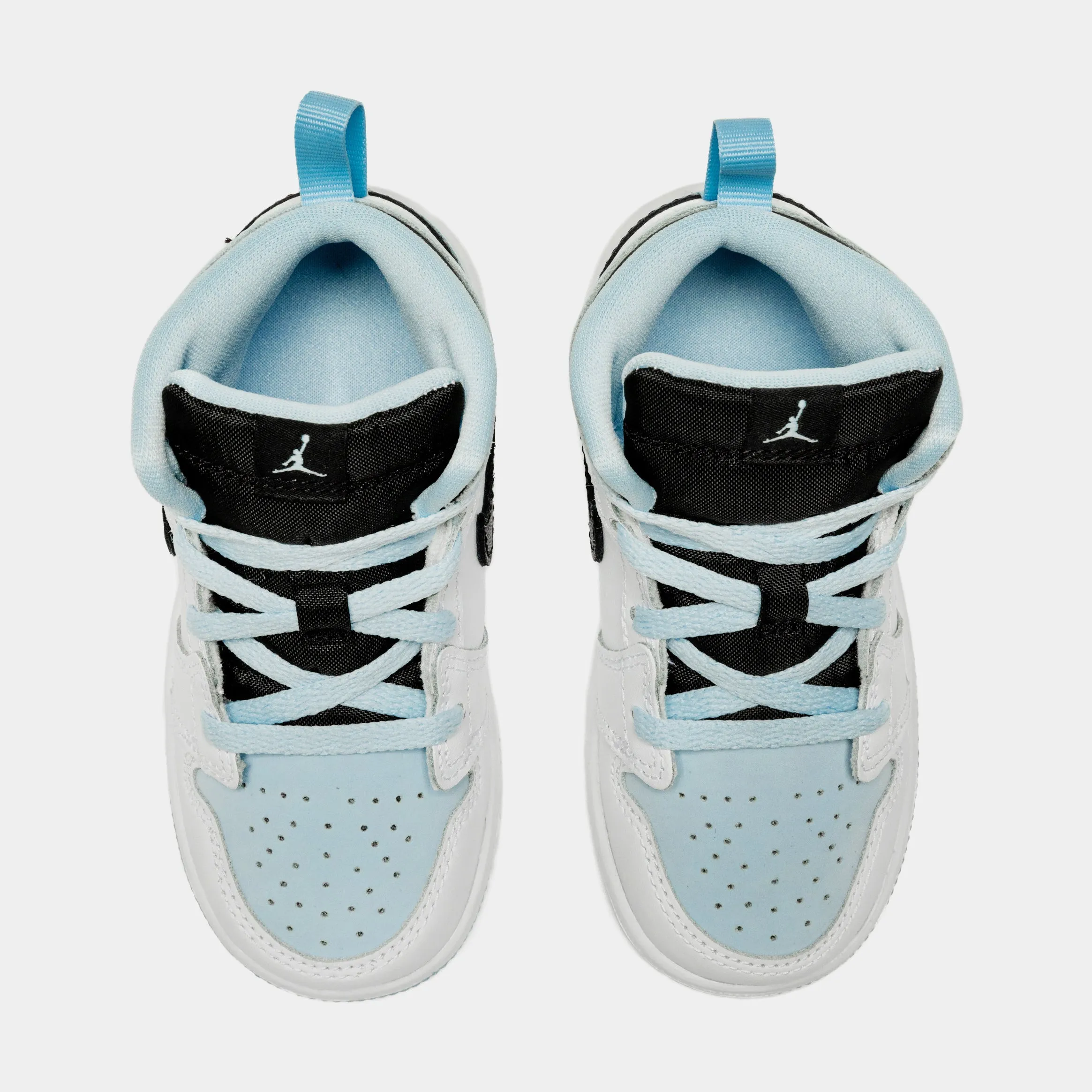 Air Jordan 1 Retro Mid SE Infant Toddler Lifestyle Shoes (White/Blue)