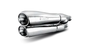 Akrapovič - Harley-Davidson Dyna FXDF Fat Bob 2008 Slip-On Exhaust (Chrome)