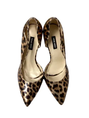 Animal Print Shoes Heels Stiletto Nine West, Size 8