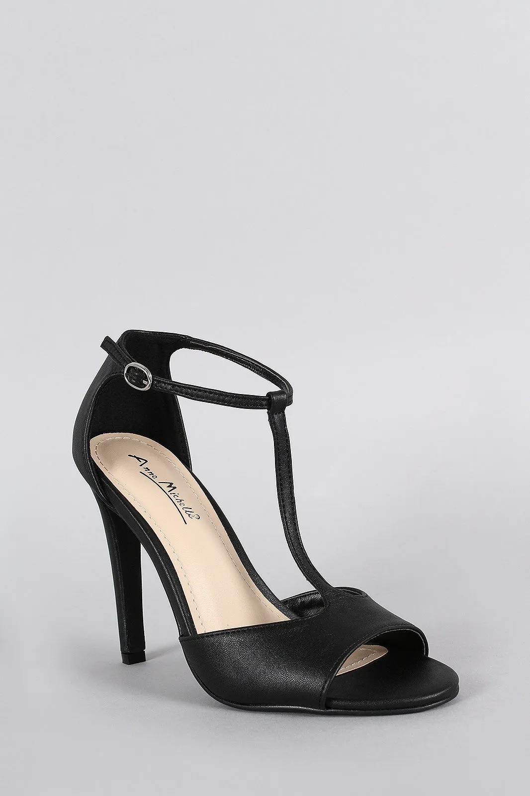 Anne Michelle T-Strap Stiletto Heel