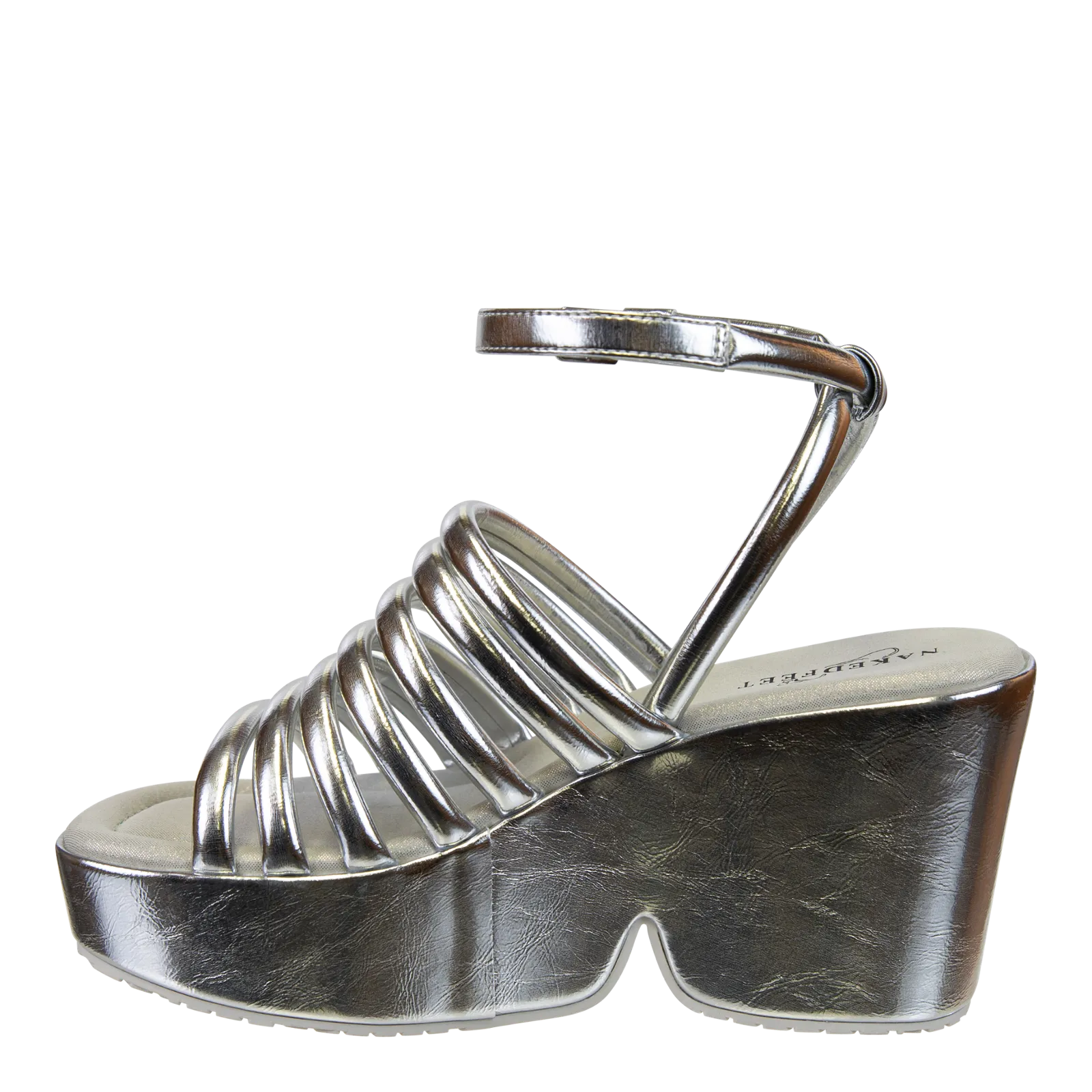 ANTIPODE in SILVER Heeled Sandals