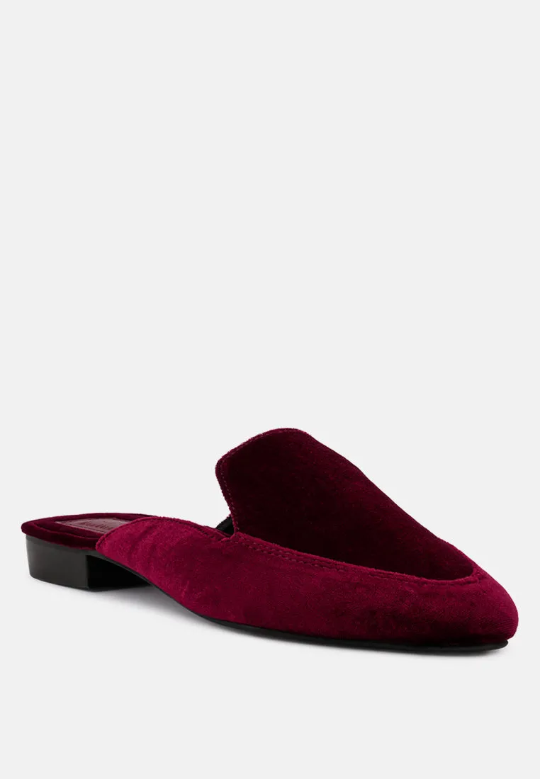 Batiste Velvet Handcrafted Mules