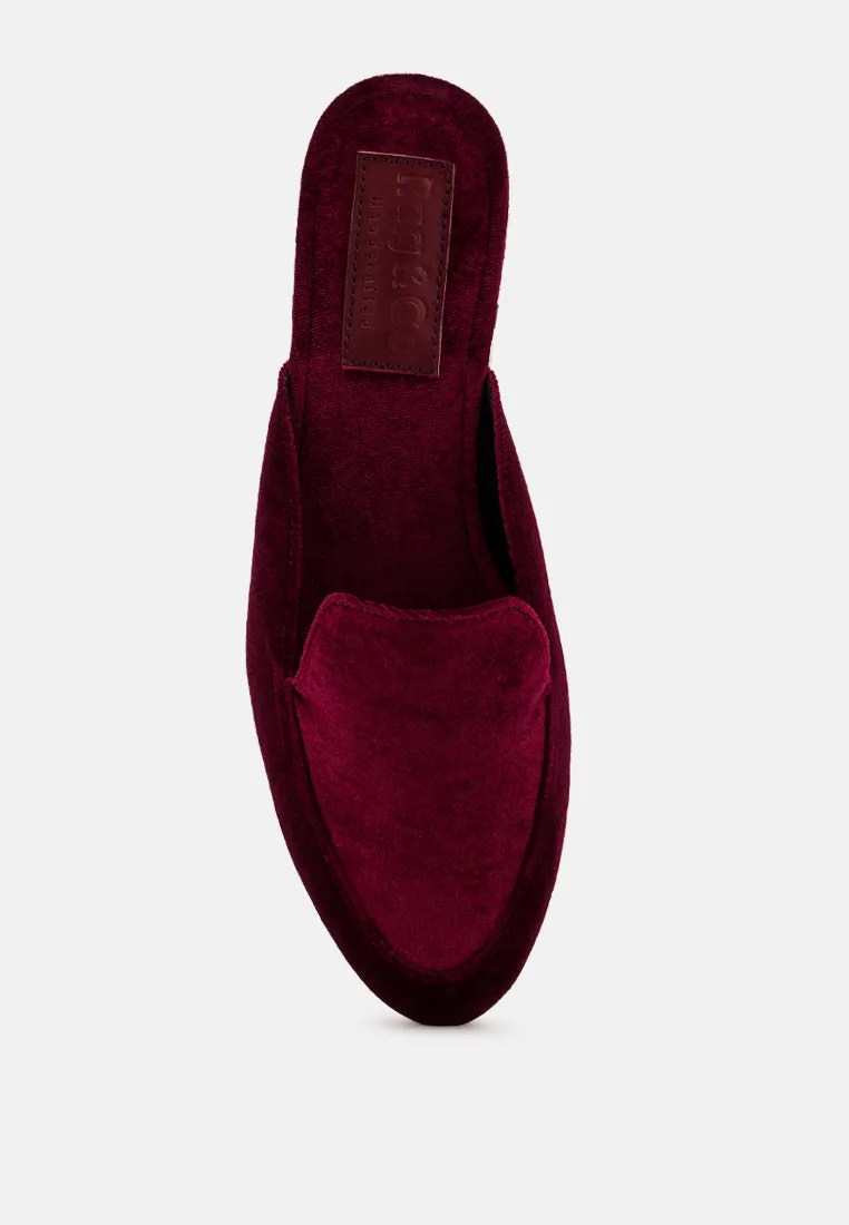 Batiste Velvet Handcrafted Mules