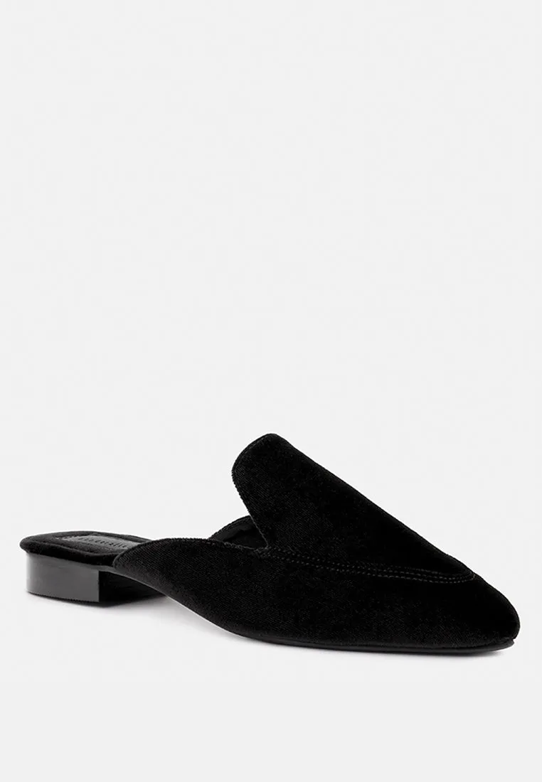 Batiste Velvet Handcrafted Mules