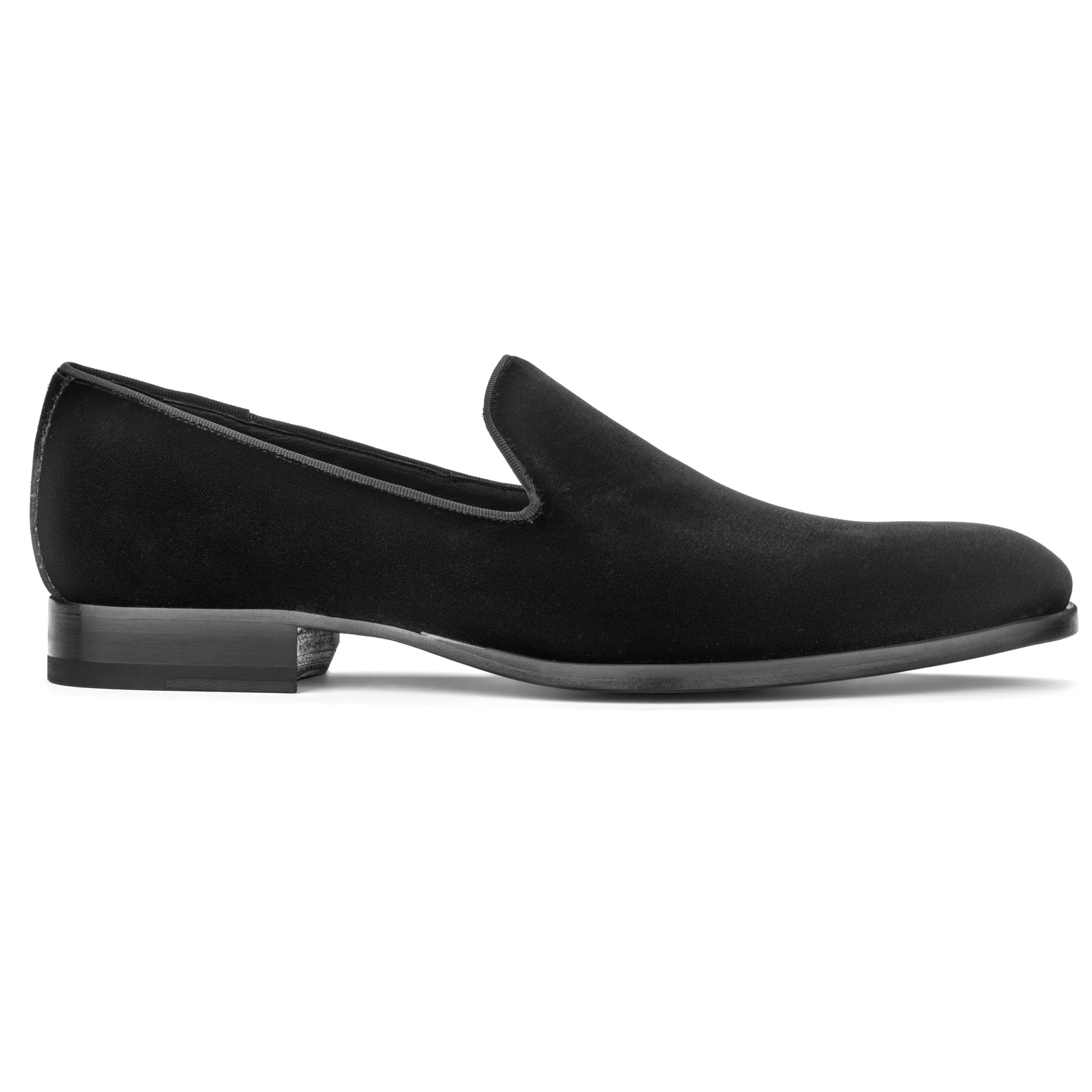 Bolton Black Velvet Slip on