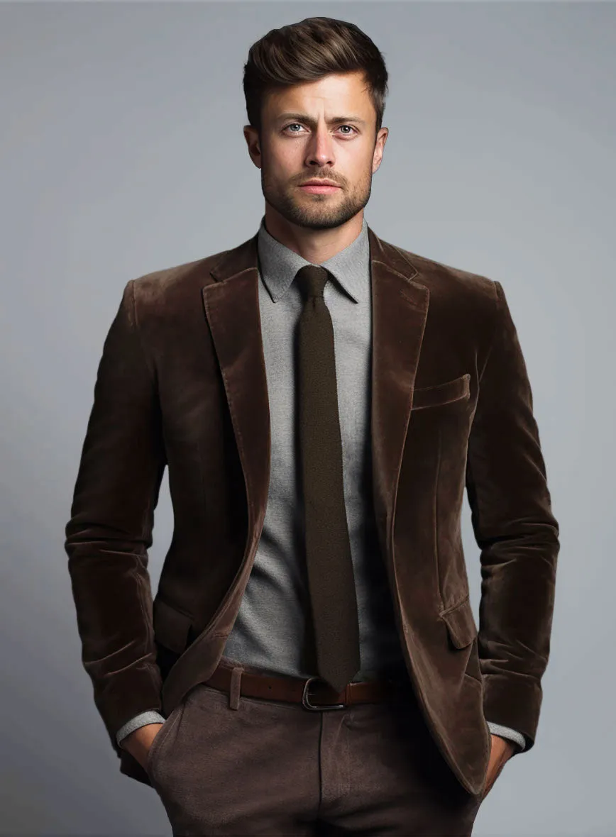 Brown Velvet Suit