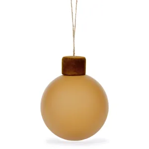 Caramel Velvet Topped Bauble