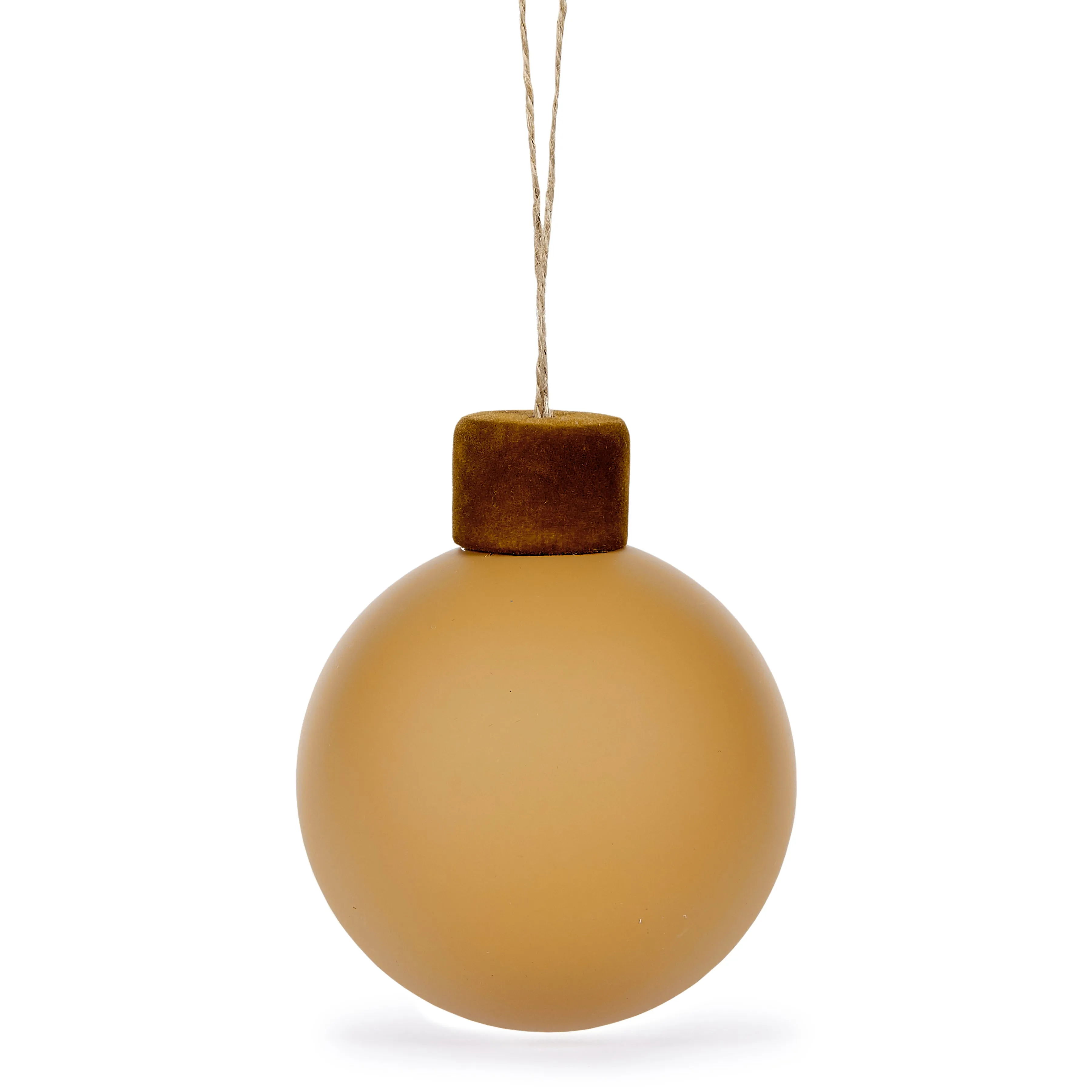 Caramel Velvet Topped Bauble