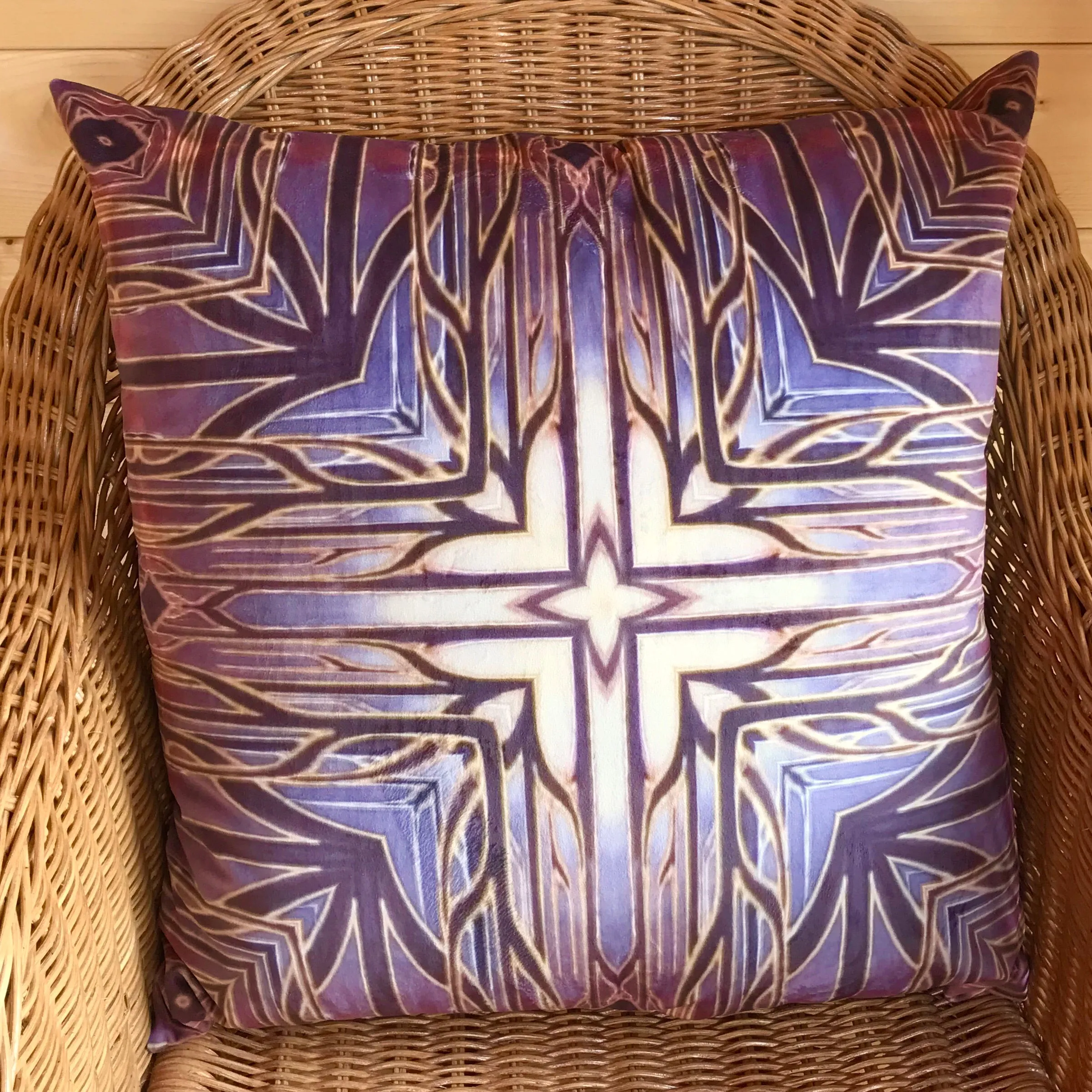 Deco kaleidoscope luxury velvet cushion - Contemporary Throw Pillow - Luxury Velvet Cushion.