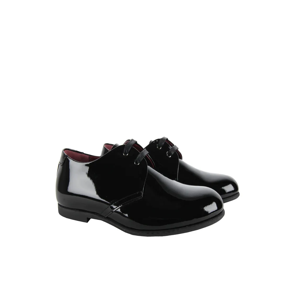 Dolce & Gabbana Black Patent Derby Shoes