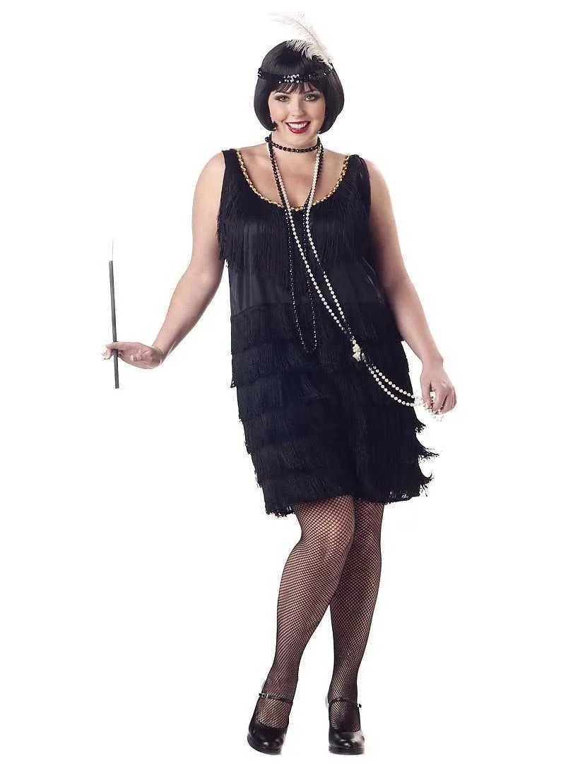 Flapper Fashion Plus Size Costume for Adults