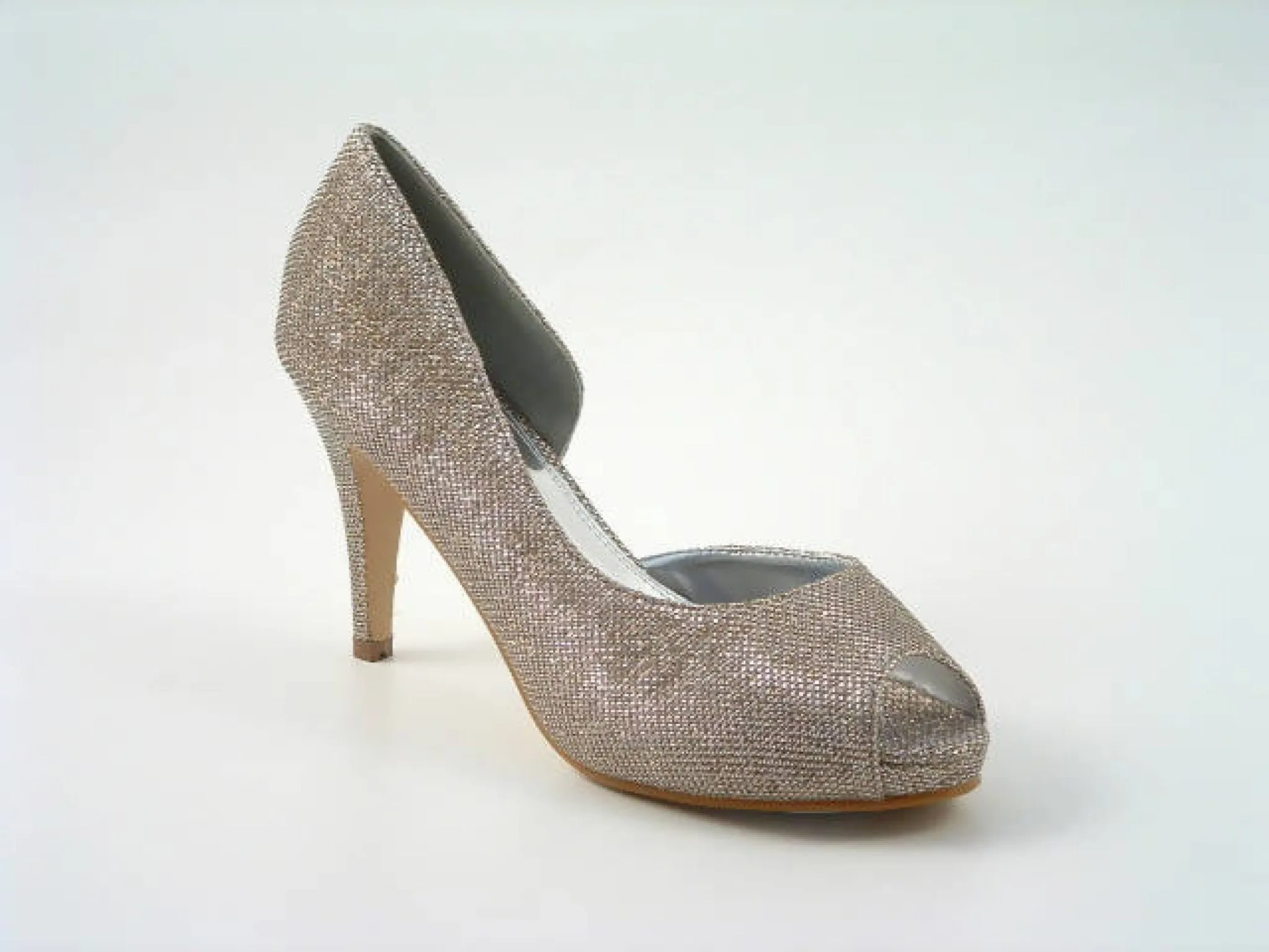 Glitz Shoes Sabatine Mid Heel Peep Toe - 31438