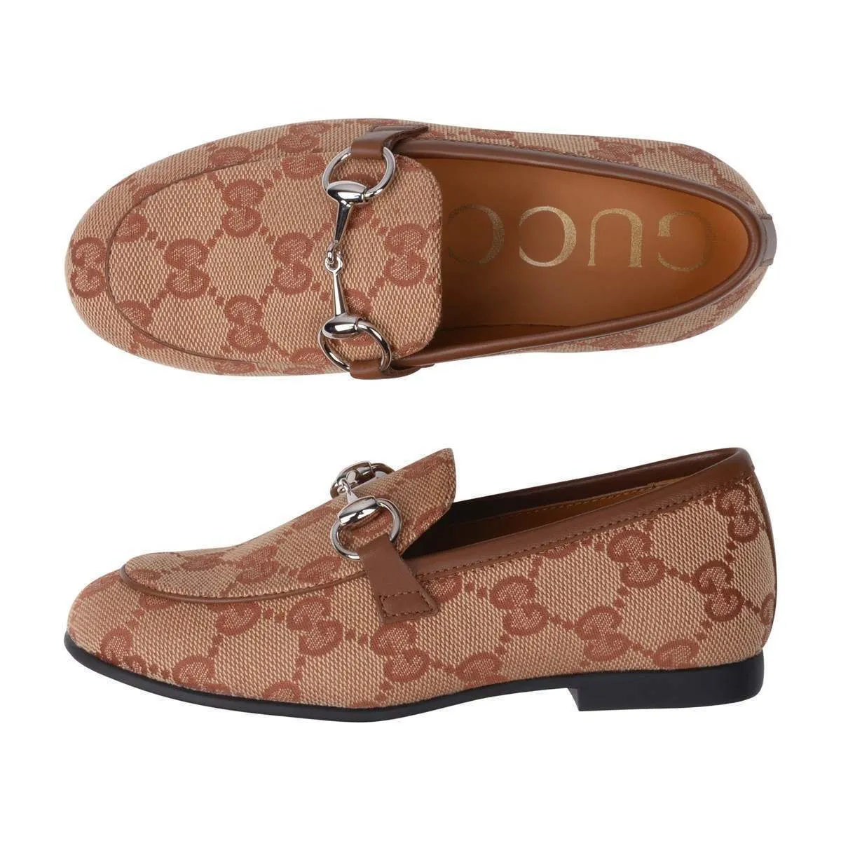 Gucci Kids Shoes - Beige GG Loafers