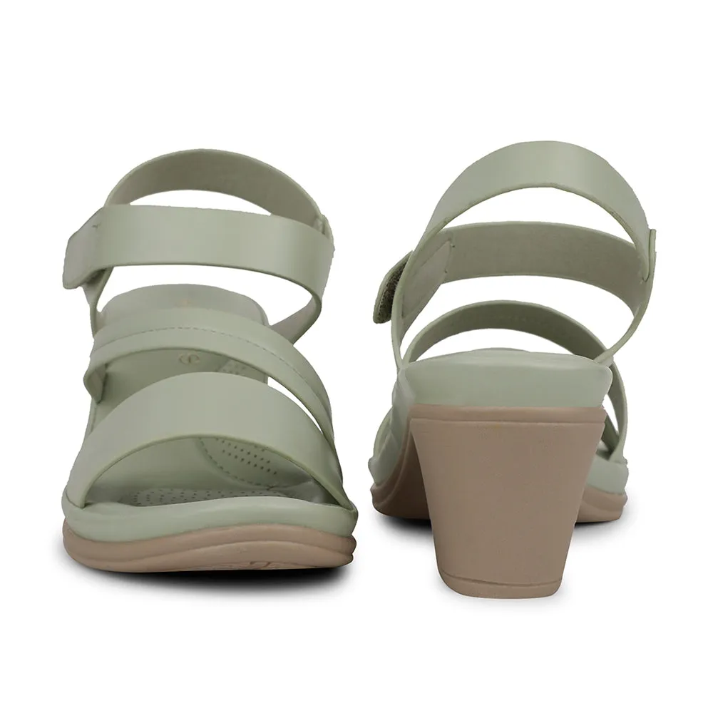 Healers Casual S. Green Sandal For Women ZQ-AL-SN07 By Liberty