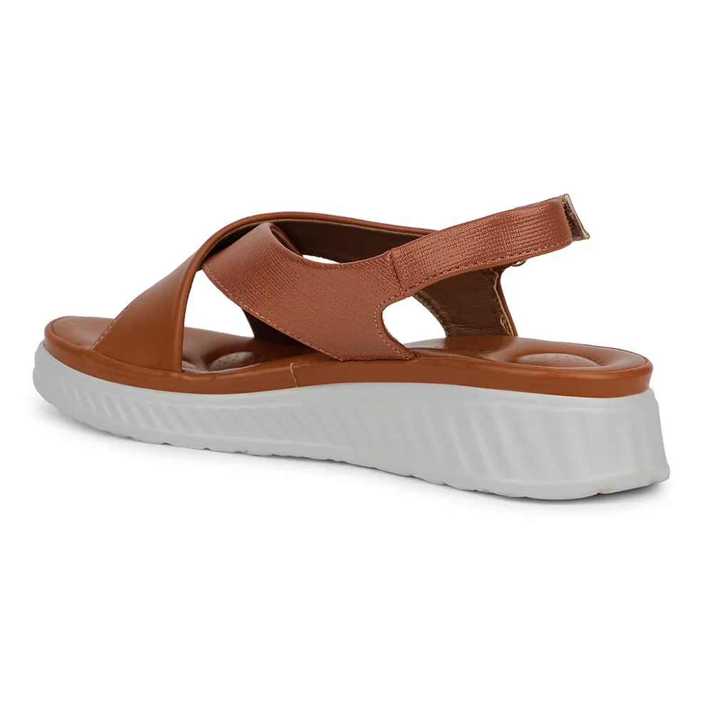 Healers Casual Tan Sandal For Women ZQ-AL-SN03 By Liberty