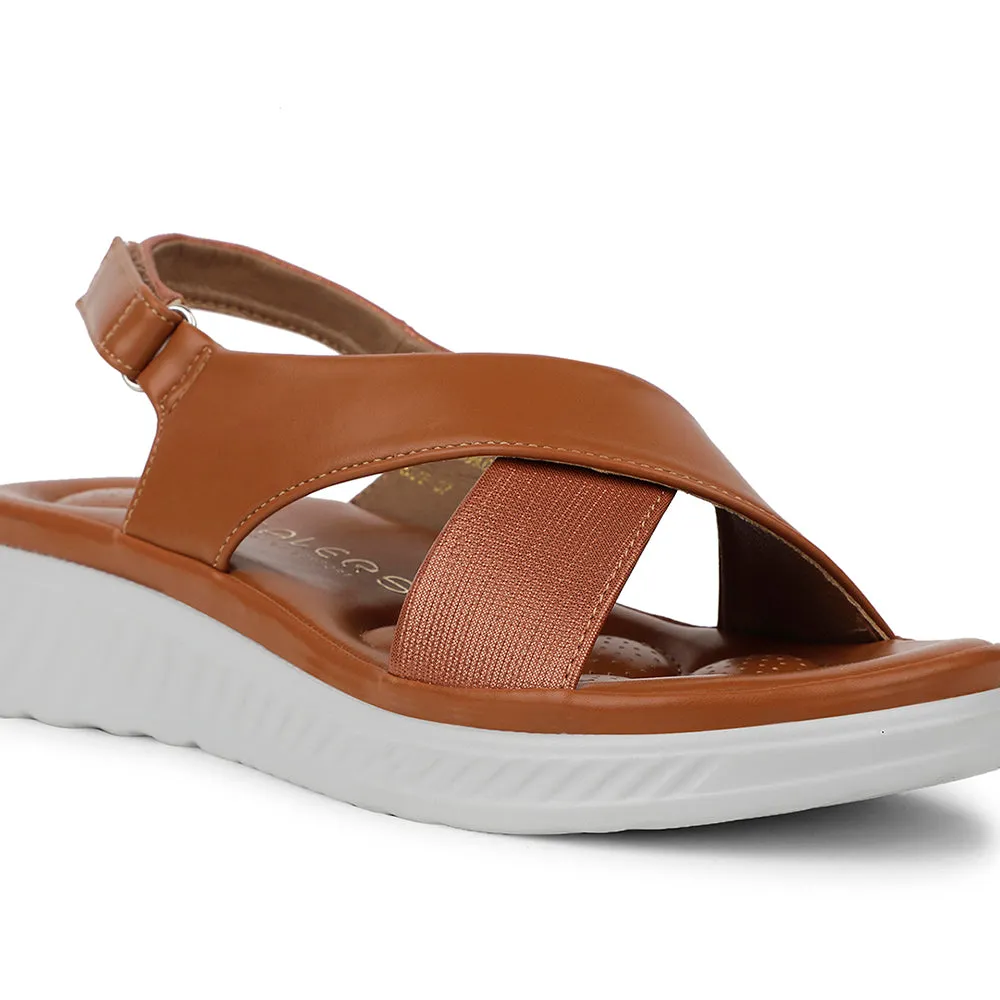 Healers Casual Tan Sandal For Women ZQ-AL-SN03 By Liberty