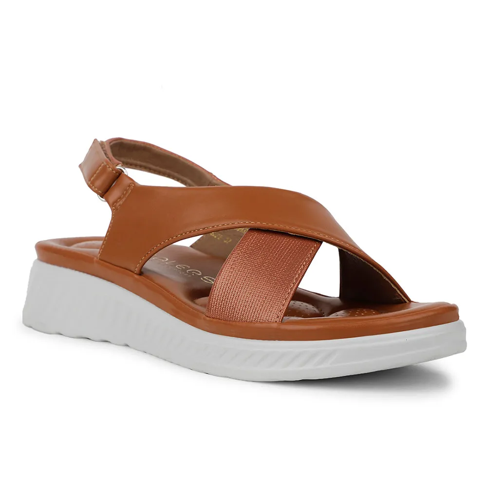 Healers Casual Tan Sandal For Women ZQ-AL-SN03 By Liberty