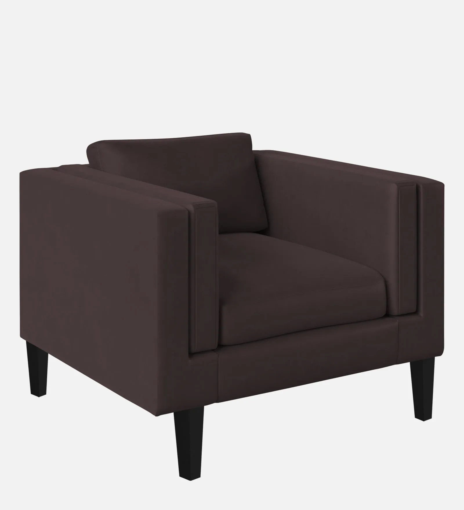 Jasper Velvet 1 Seater Sofa in Mocha Brown Colour