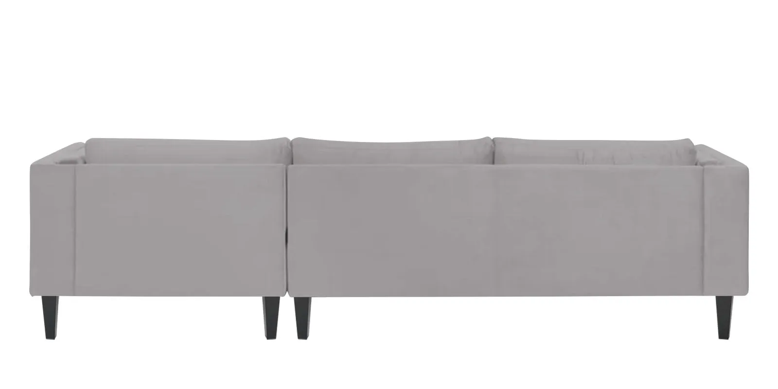 Jasper Velvet LHS Sectional Sofa (3 Lounger) in Concrete grey Colour