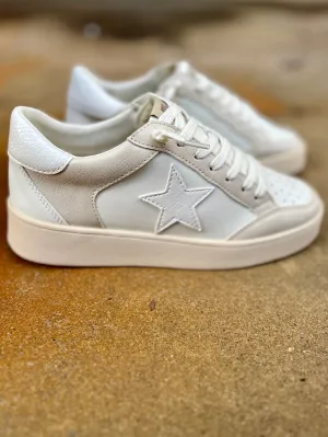 Juniper's Beige Star Sneakers