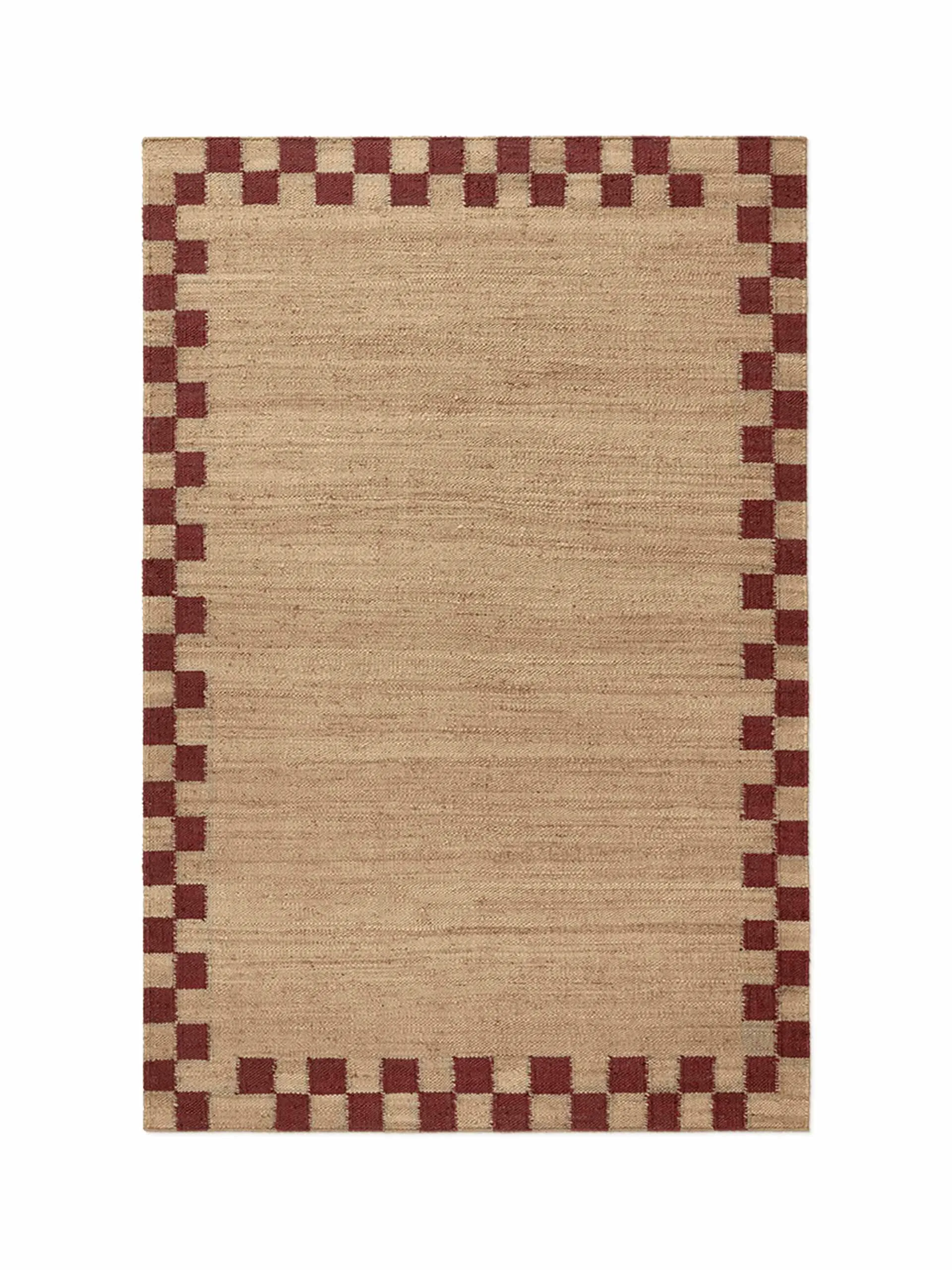 Jute border rug