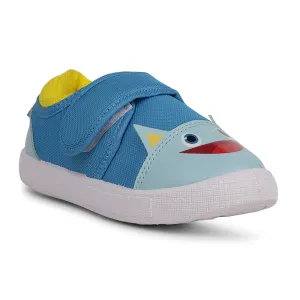 Lucy & Luke Sky Blue Casaul Non Lacing Shoes For Kids BASTIAN-60 By Liberty