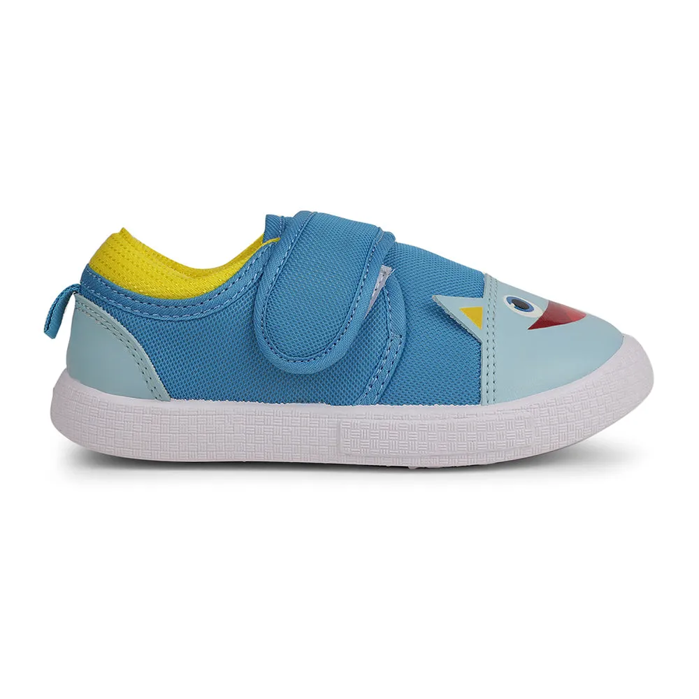 Lucy & Luke Sky Blue Casaul Non Lacing Shoes For Kids BASTIAN-60 By Liberty