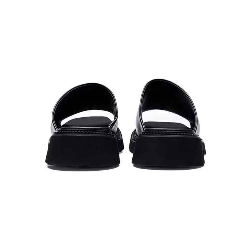 LuxeLeather Elegant Slip-Ons