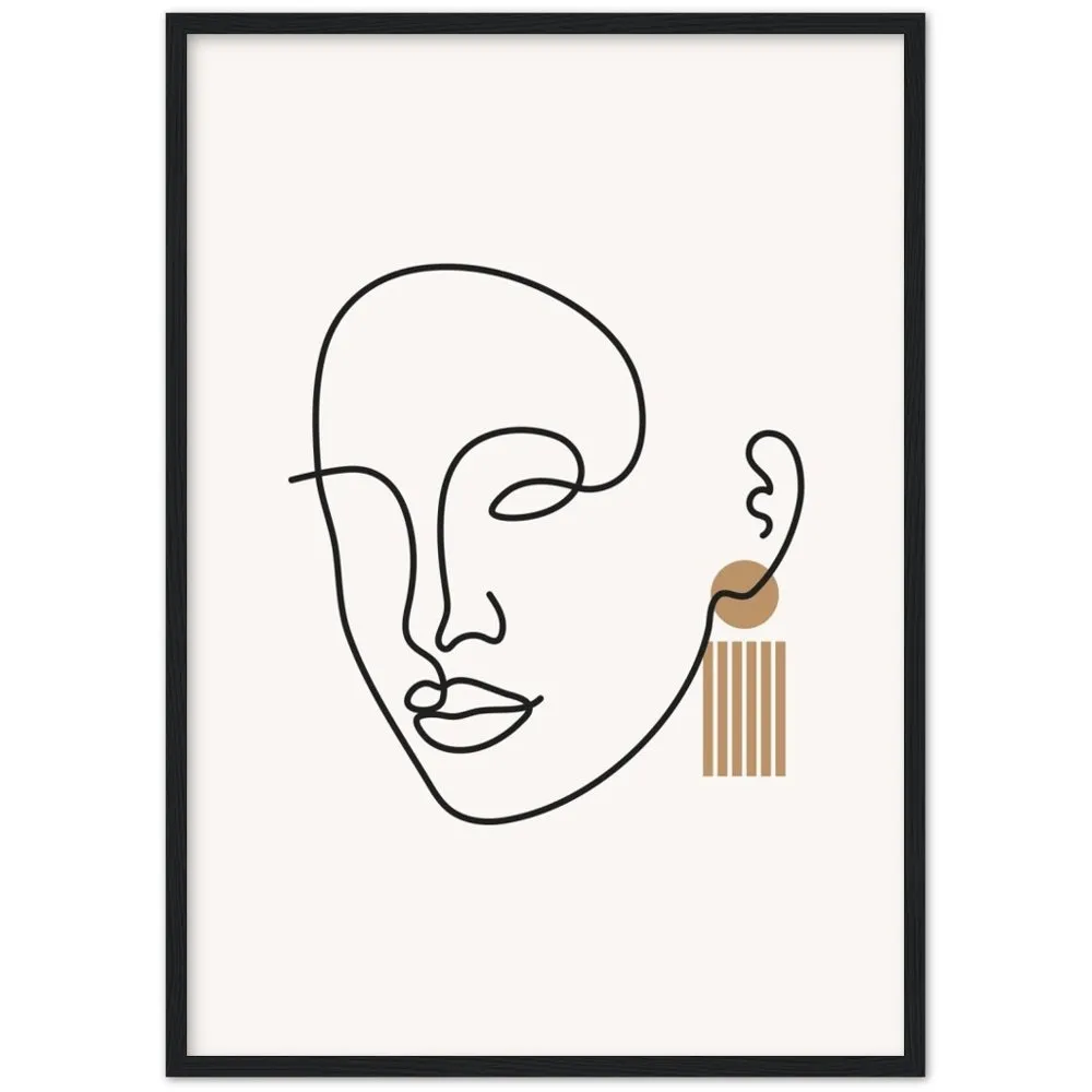 Minimalist Art Face