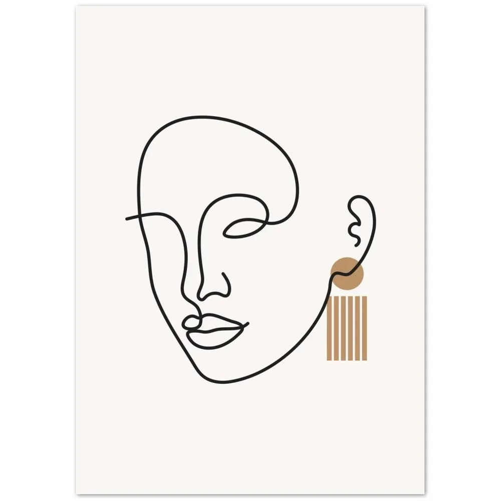 Minimalist Art Face