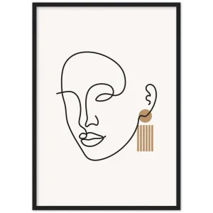 Minimalist Art Face