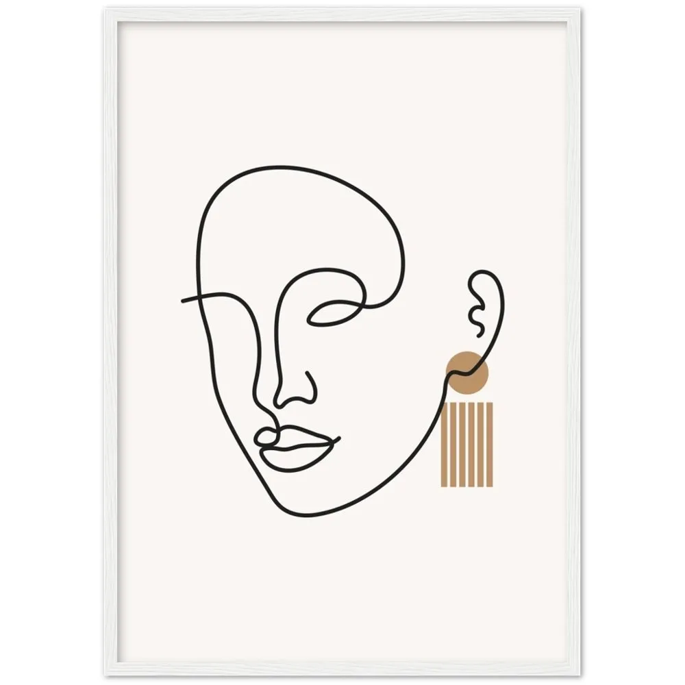 Minimalist Art Face