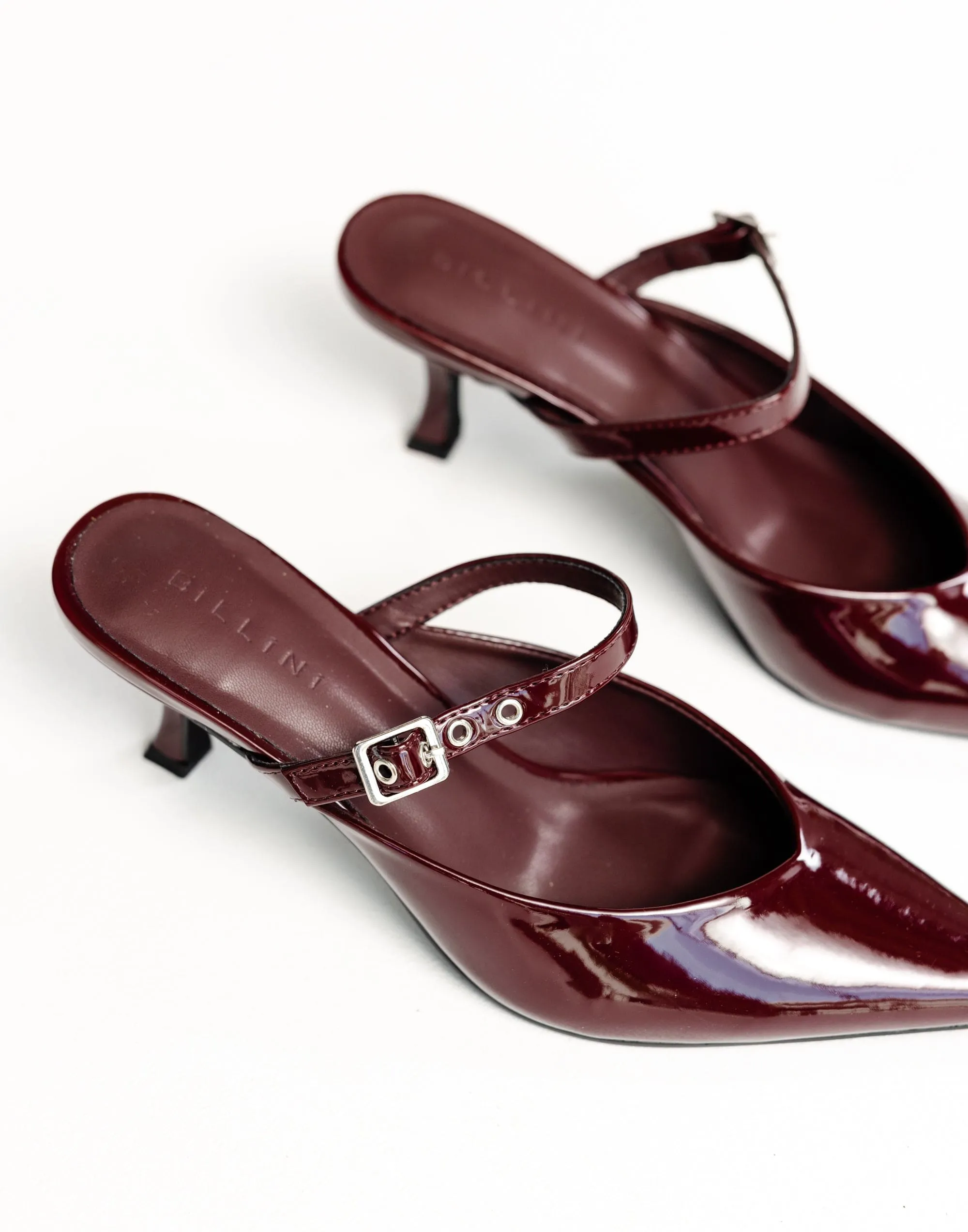 Olinda Heels (Wine Patent) - By Billini