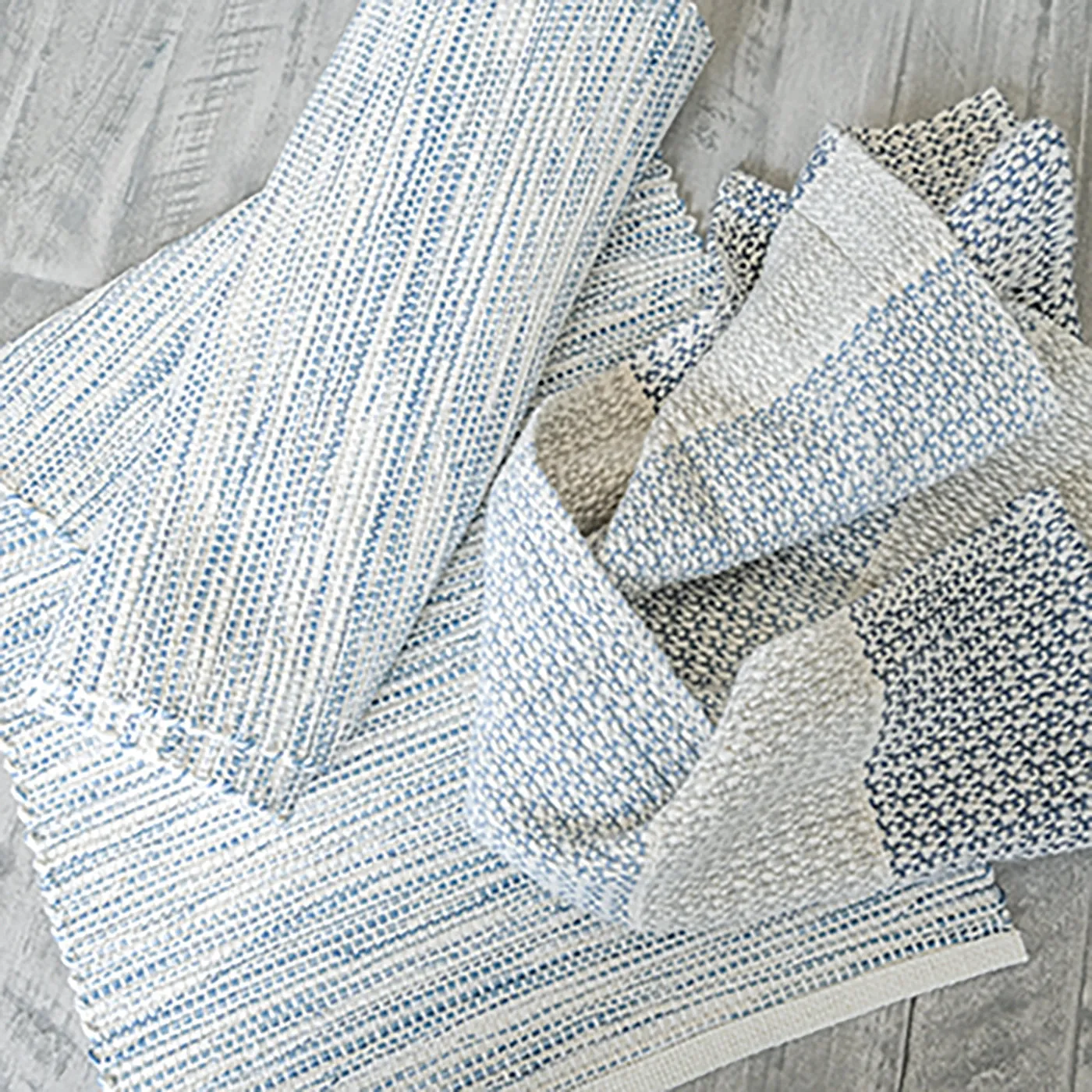 Reflection Blue Handwoven Kitchen Towel