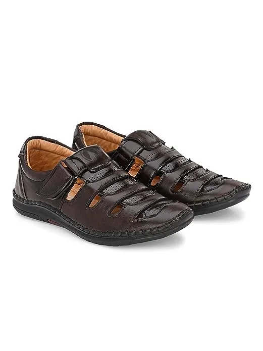 Rising Wolf Kids Sandal (Brown, numeric_4)