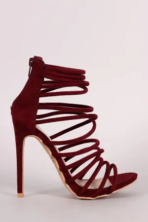 Strappy Open Toe Stiletto Heel