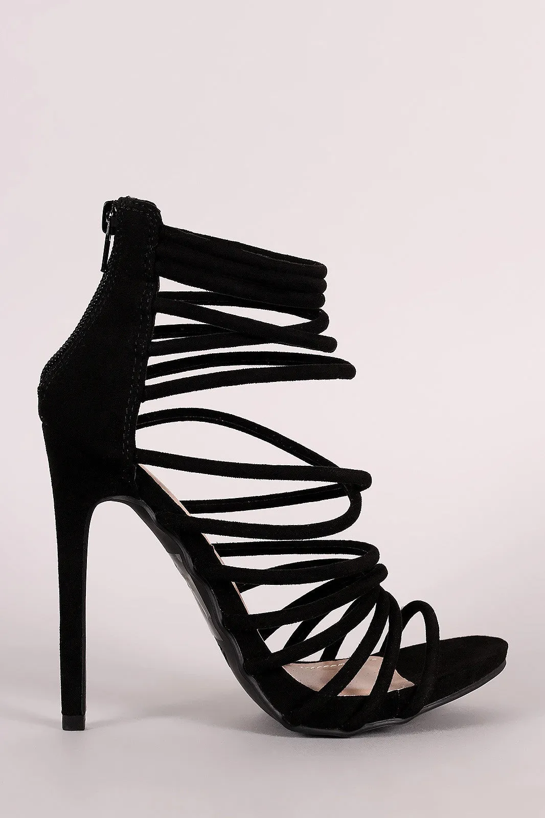 Strappy Open Toe Stiletto Heel