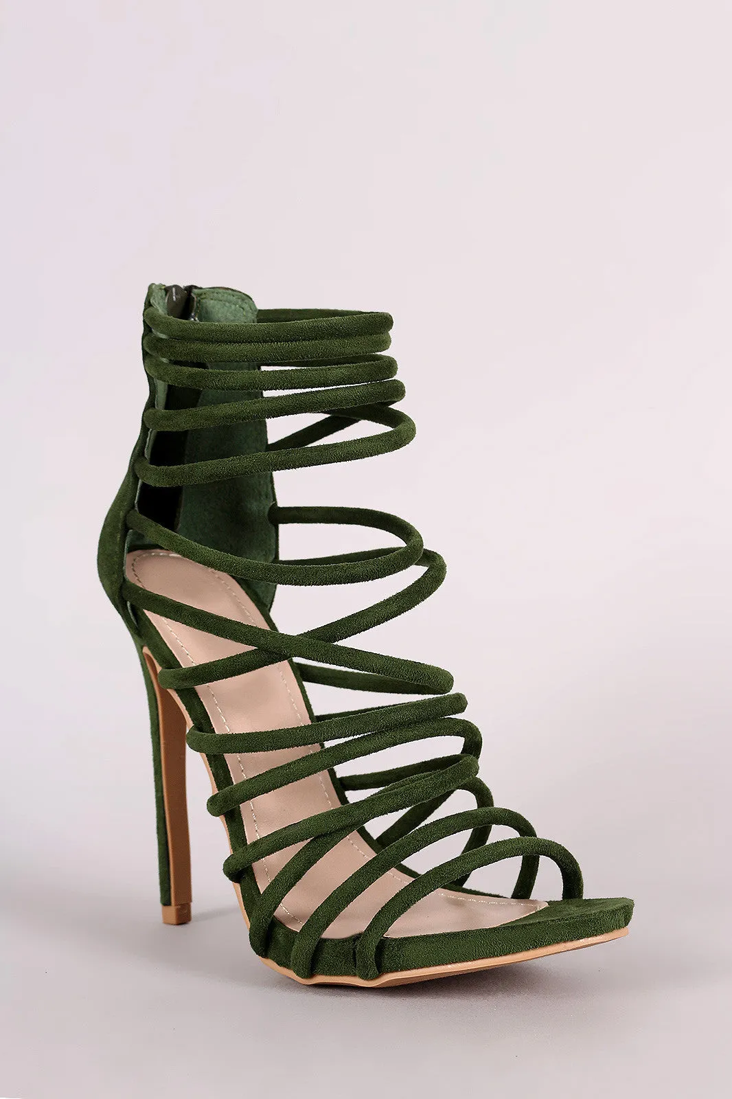 Strappy Open Toe Stiletto Heel