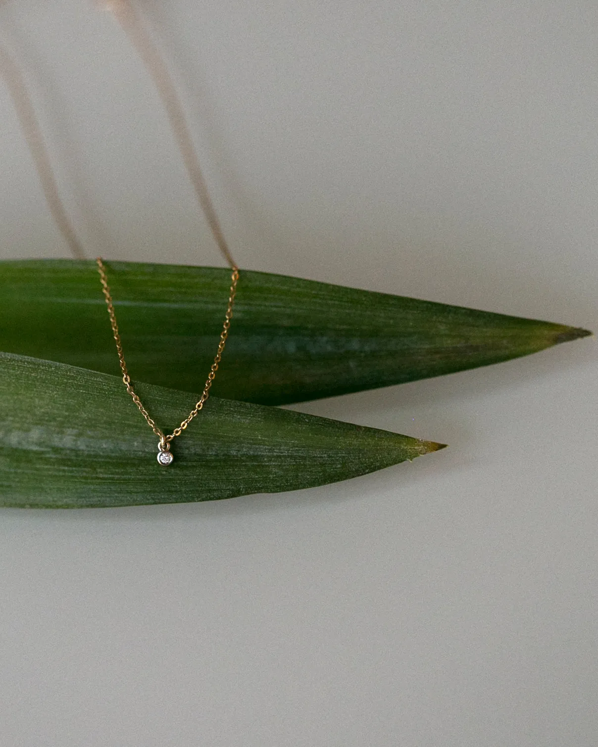 Tiny Diamond Necklace