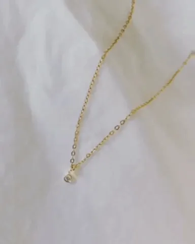 Tiny Diamond Necklace