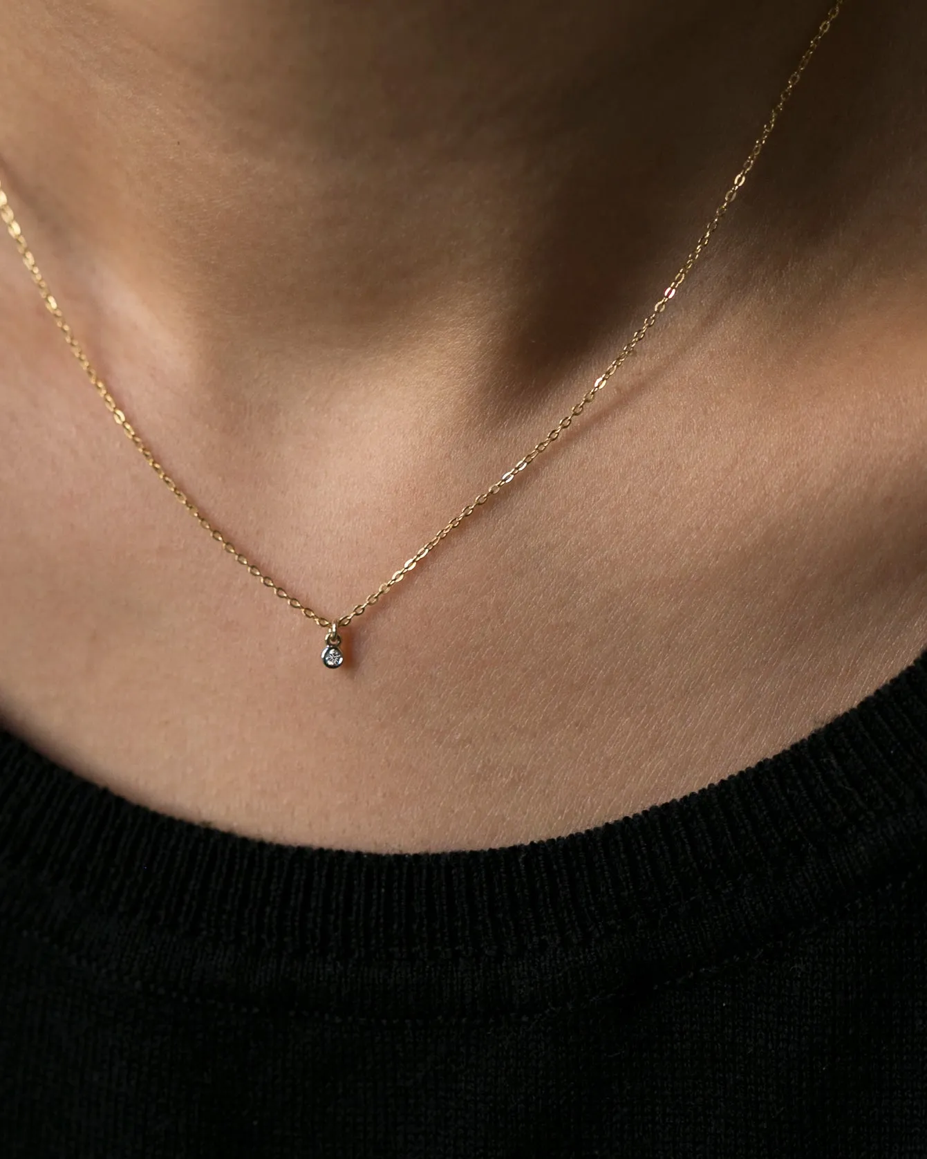 Tiny Diamond Necklace