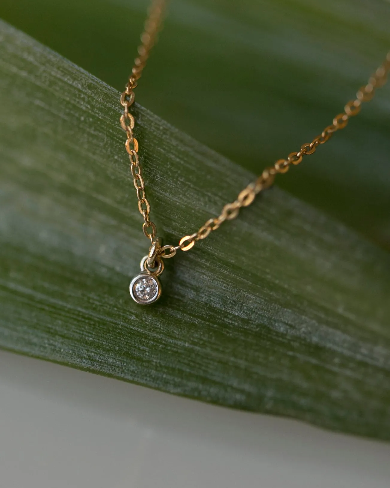 Tiny Diamond Necklace