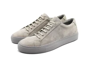 Tomlins Men's Calf Suede Low Top Sneakers - Shale Grey