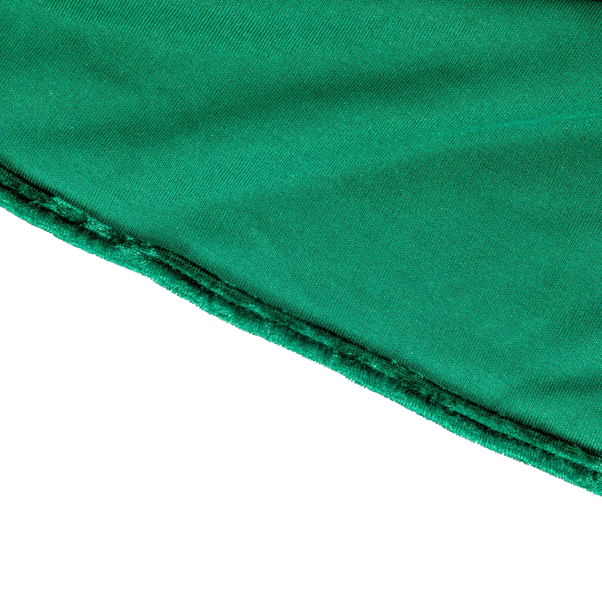 Velvet Spandex Cocktail Table Cover 32" Round - Emerald Green