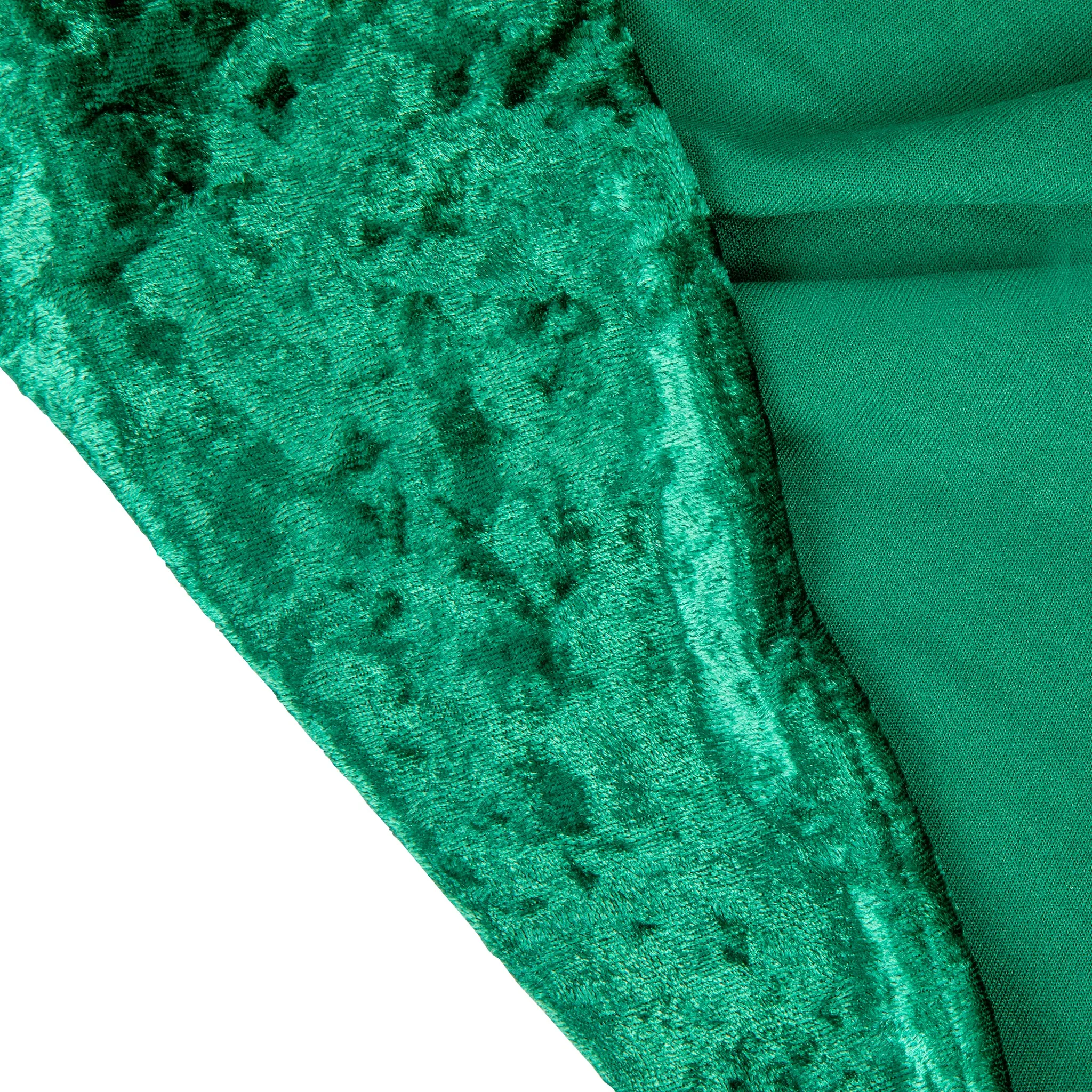 Velvet Spandex Cocktail Table Cover 32" Round - Emerald Green